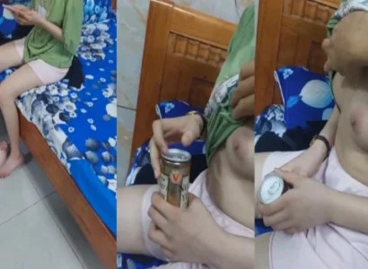 Em người yêu mới lớn trong căn phòng nhà nghỉ